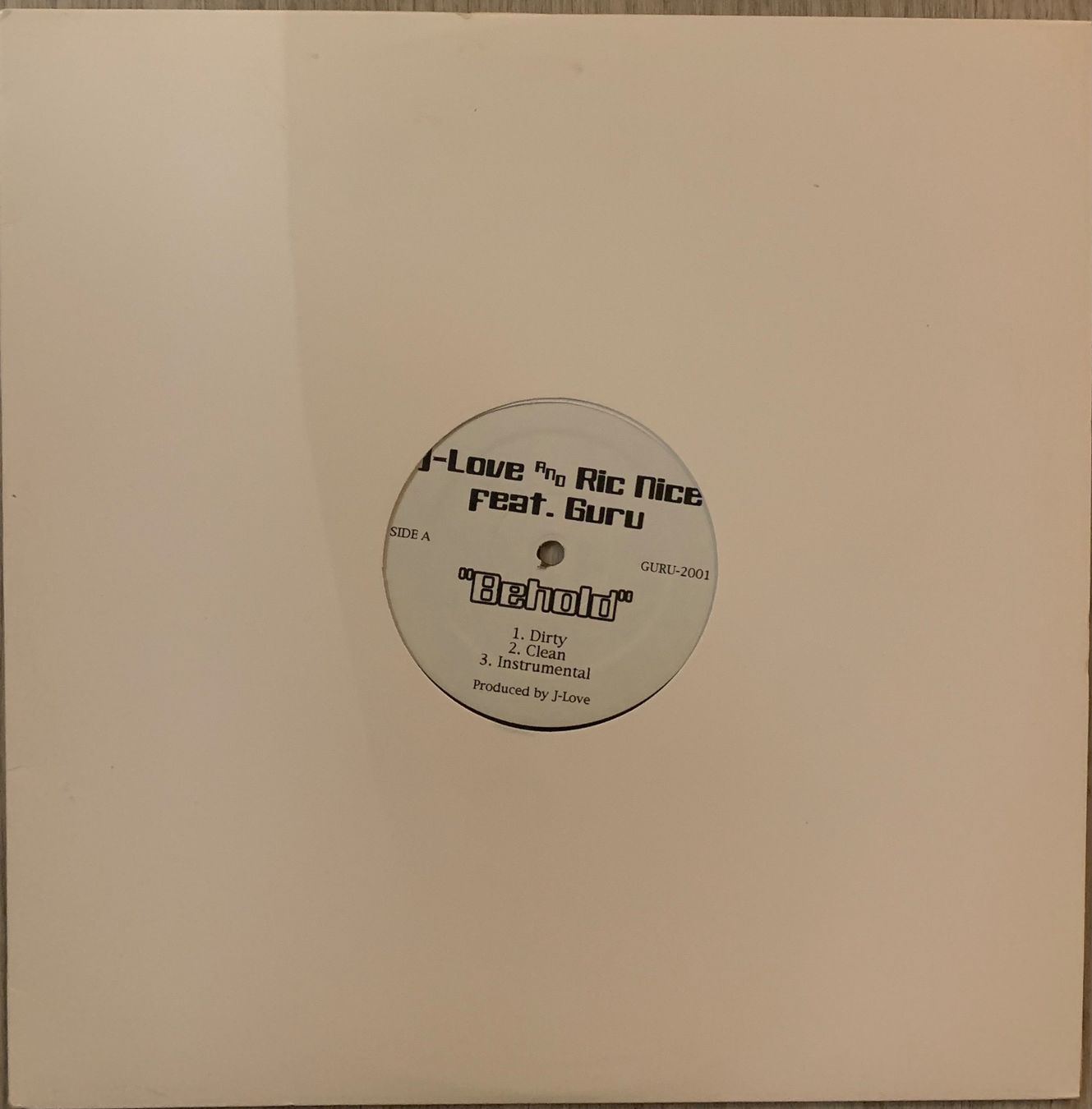 Dischi in vinile: J-LOVE Feat. THE GURU - Behold Maxi Lp 2001 – Usato da Mühlethal venduto da superfast78