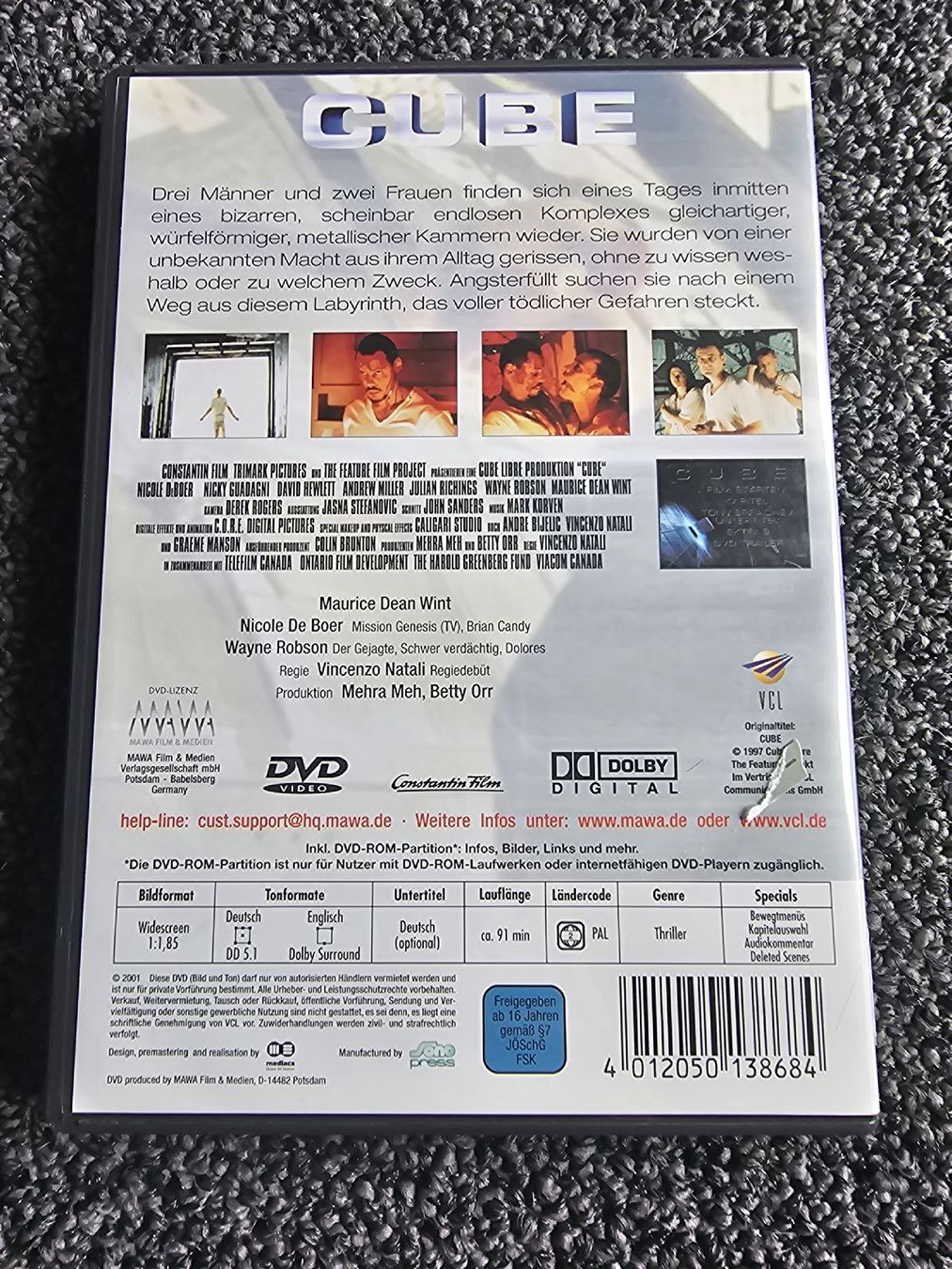 Tutti i DVDs: Cube DVD (18945) – Usato da Ruswil venduto da jan_bxl5 1