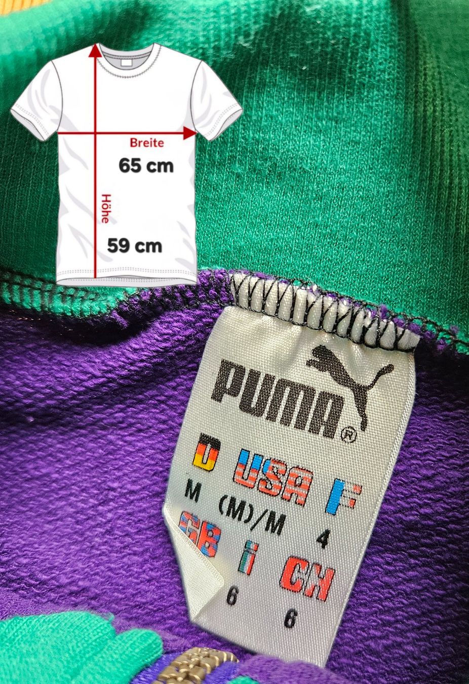 Puma Giacche: Pullover Puma Sport Grösse M retro vintage – Usato da Hägglingen venduto da United-Village-Trade 4