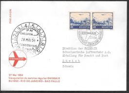 Swissair Erstflug Zürich - Sao Paulo 27.5.1954