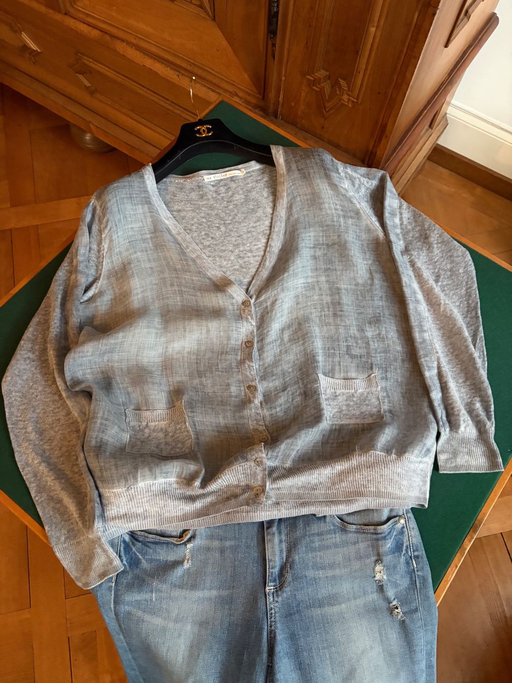 Nile Giacche: NILE ATELIER Jacke Größe M   100 % Leinen – Usato da Interlaken venduto da Bona55 7