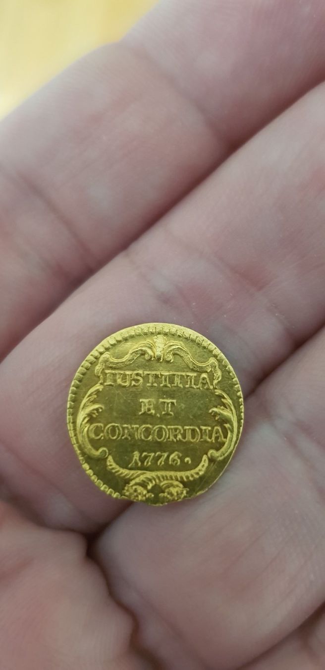 Alle Münzen: Super 1/2 Ducat 1776 Zürich – Gebraucht aus Meyrin von menelaos77 1