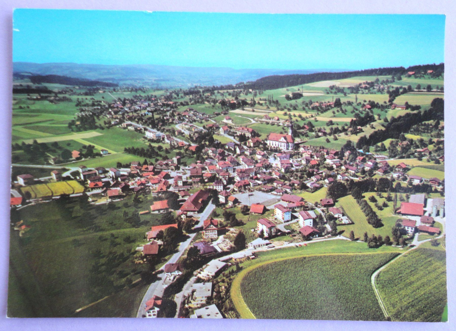 Ansichtskarten: Ruswil LU, Flugaufnahme – Gebraucht aus Fétigny von Billy2miny