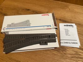 Märklin 24611, C Gleis, Weiche links, AC, H0, OVP