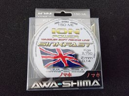 Angelschnur Monofile AWA-SHIMA JAPAN 0.14mm 150Mt 2.75KG