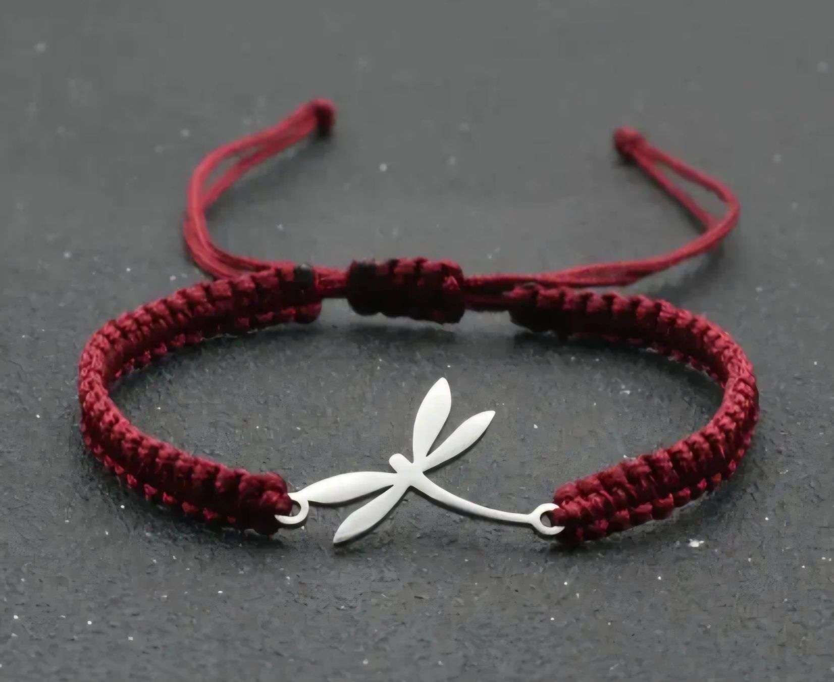 Bracciali & Braccialetti: Neu - Armband geflochten mit Libelle – Nuovo e nell'imballaggio originale da Füllinsdorf venduto da Sunnebliemli7