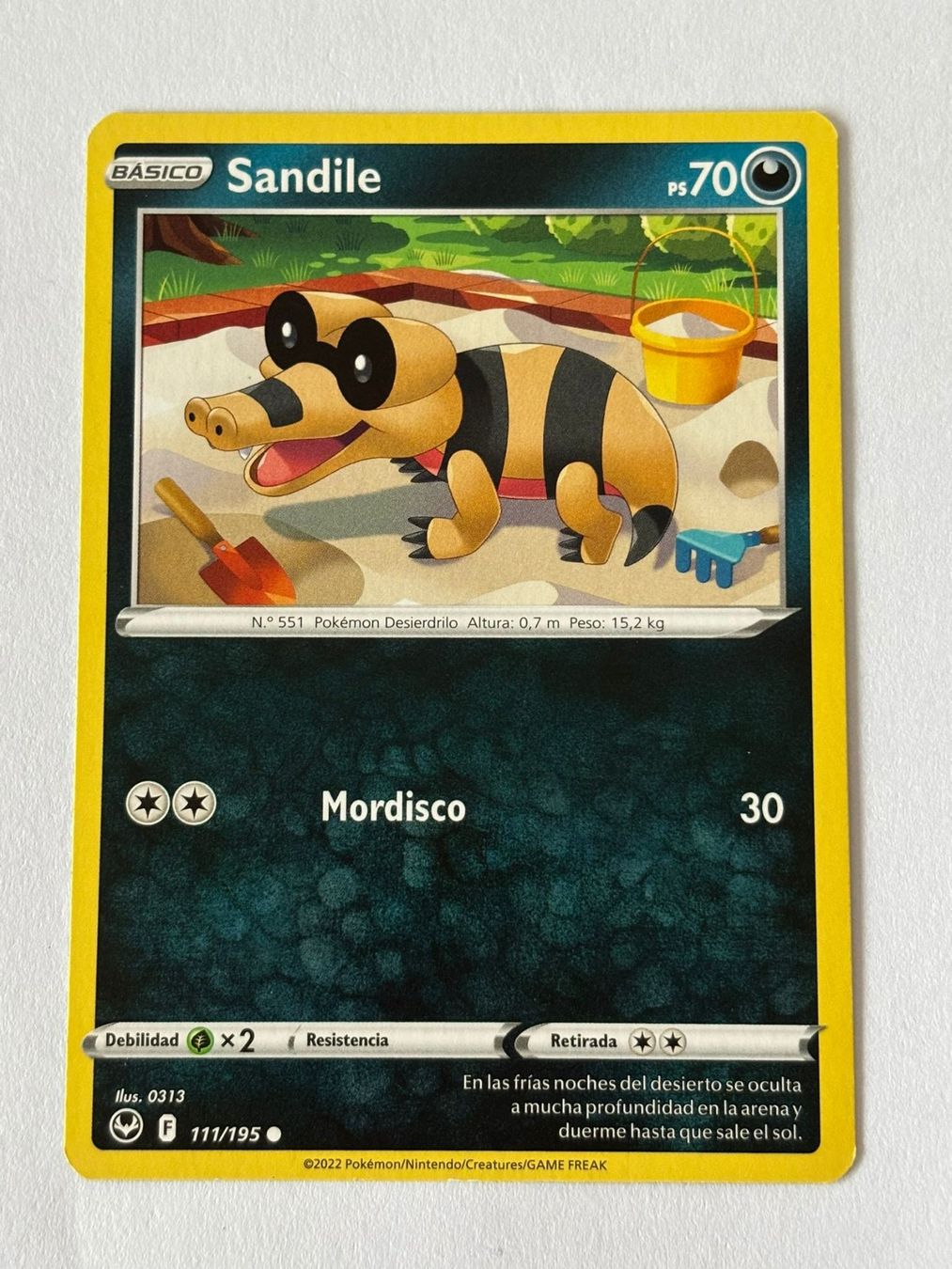 Pokémon Carte collezionabili: Pokemon-Karte Sandile 111/195 – Usato da Herisau venduto da Seyashop1