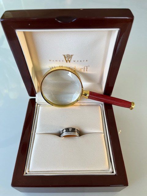Wellendorff Ringe: Wellendorff Schwarze Seide mit Diamantring – Neu (gemäss Beschreibung) aus Hünenberg von Member58 8