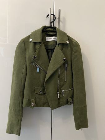 Jacke in Wildleder-Optik