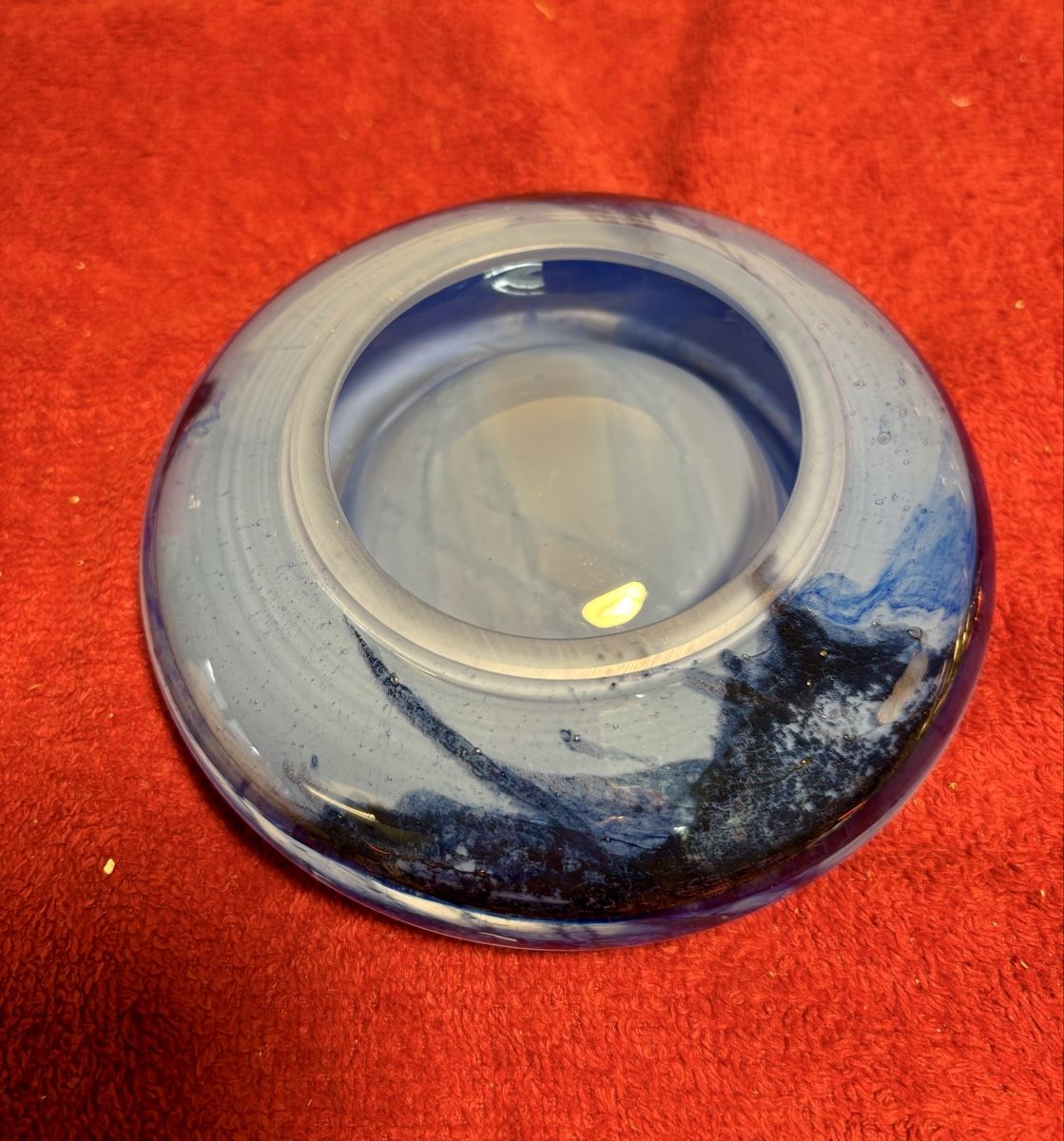 Murano Portacenere: Aschenbecher Glas blau vermutlich Murano – Usato da Hindelbank venduto da brm_72zv 3