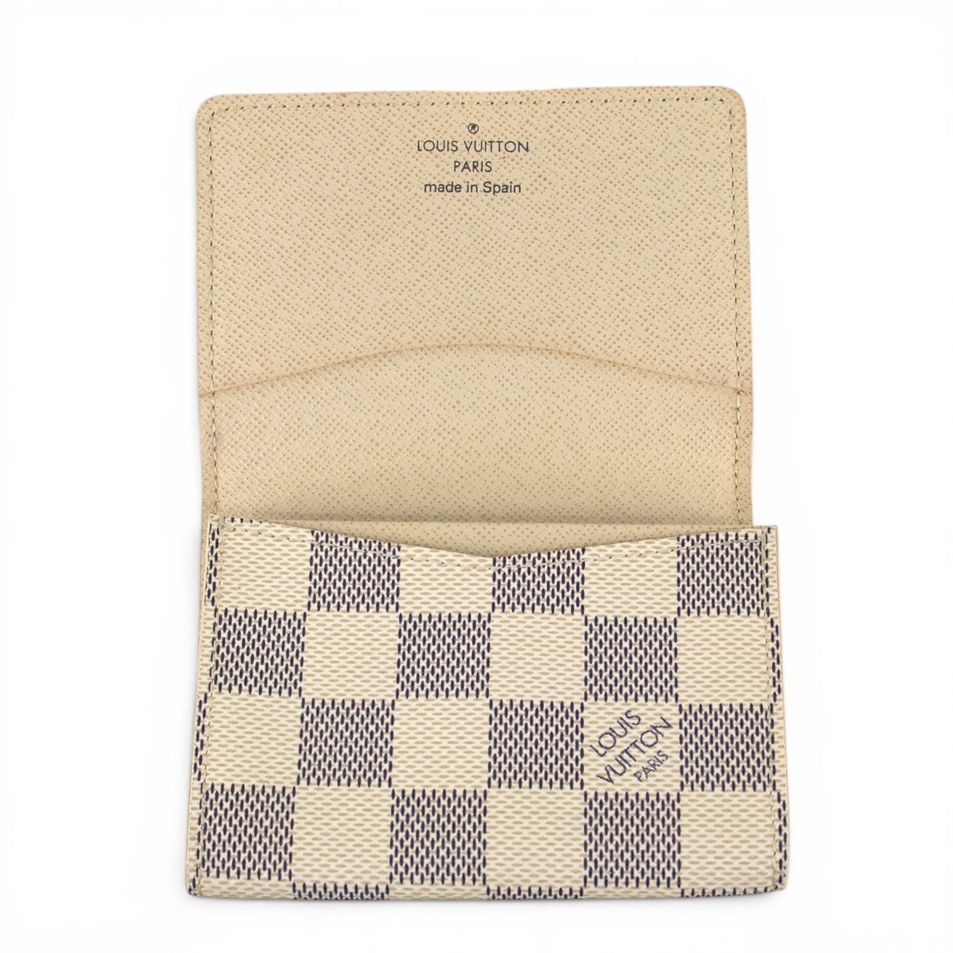 Louis Vuitton Portafogli: Louis Vuitton Envelope carte de visite Damier Azur – Usato da Binningen venduto da Designerlabels 3