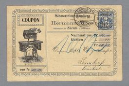 1906, ILLUSTR. NN, NÄHMASCHINEN-HANDLUNG HERMANN MOOS, SCHÖN