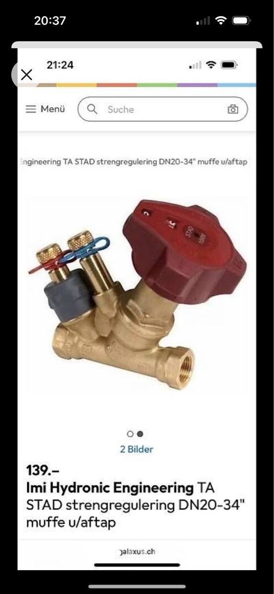 Tutti gli attrezzi: Regelventile Heizung TA-Hydronics STAD Entleeradapter 3/4" – Nuovo e nell'imballaggio originale da Zofingen venduto da Angelomichael