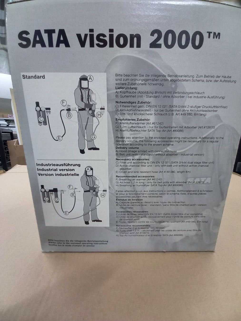 Tutti gli attrezzi: SATA vision 2000 Atemschutz-Set – Nuovo e nell'imballaggio originale da Regensdorf venduto da Zem003 1