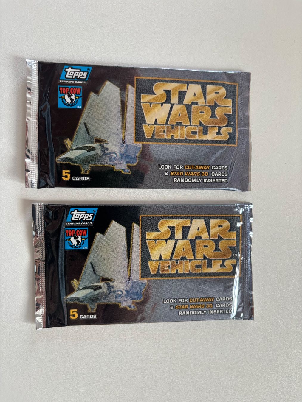 Topps Cartes à collectionner: 2x Star Wars Vehicles Booster Topps – Neuf avec emballage d'origine à Bern par chmod