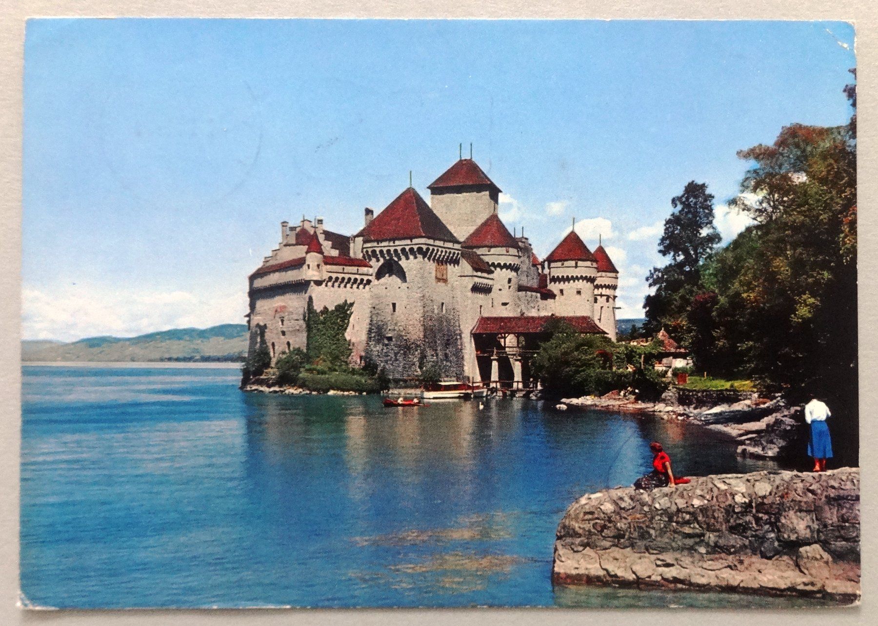 Cartoline postali: Château de Chillon, Lac Léman – Difettoso da Fétigny venduto da Billy2miny