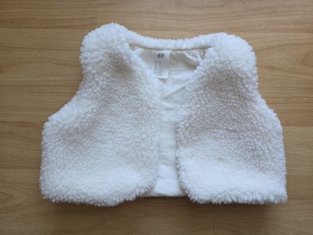 H&M Baby Weste Teddy weiss Grösse 62