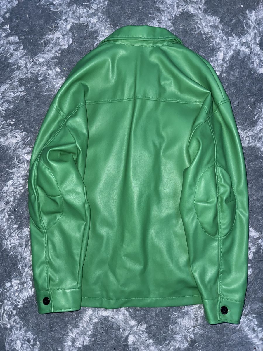 Bershka Giacche: Grüne Lederjacke, Grösse M, – Nuovo (secondo la descrizione) da Dietikon venduto da jagamel 2