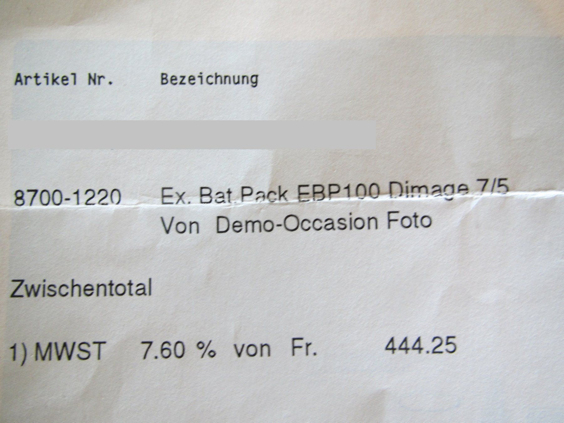 Batterie: Minolta Konica EBP-100 High Power Akku – Usato da Uster venduto da lets_drink_milk 2