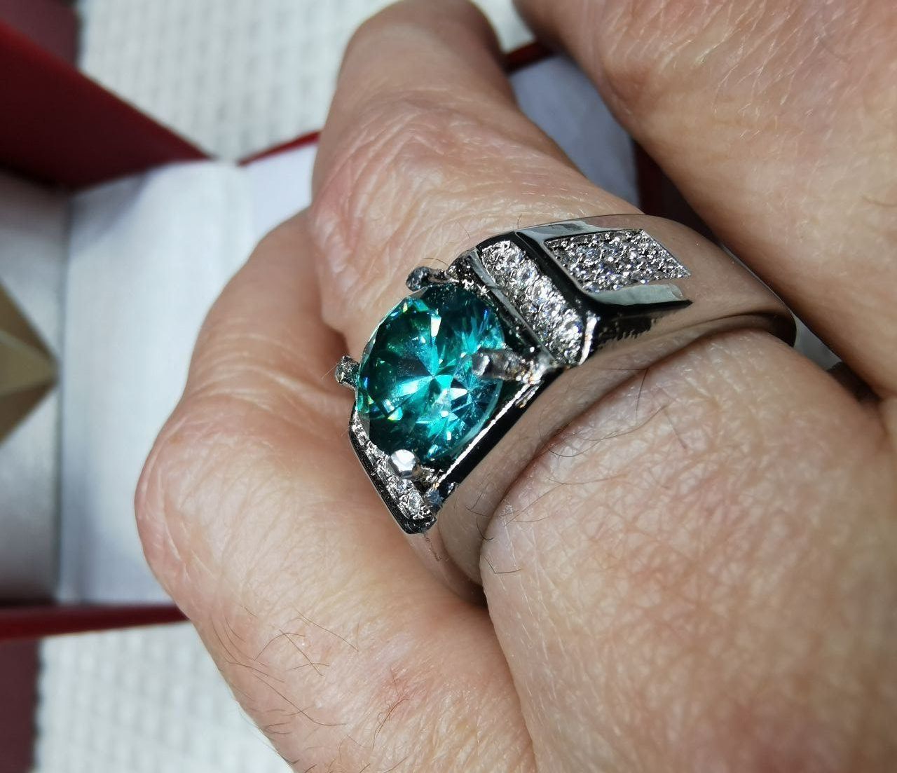 Anelli: Bague avec zircons – Nuovo e nell'imballaggio originale da Reconvilier venduto da Tsma67 9