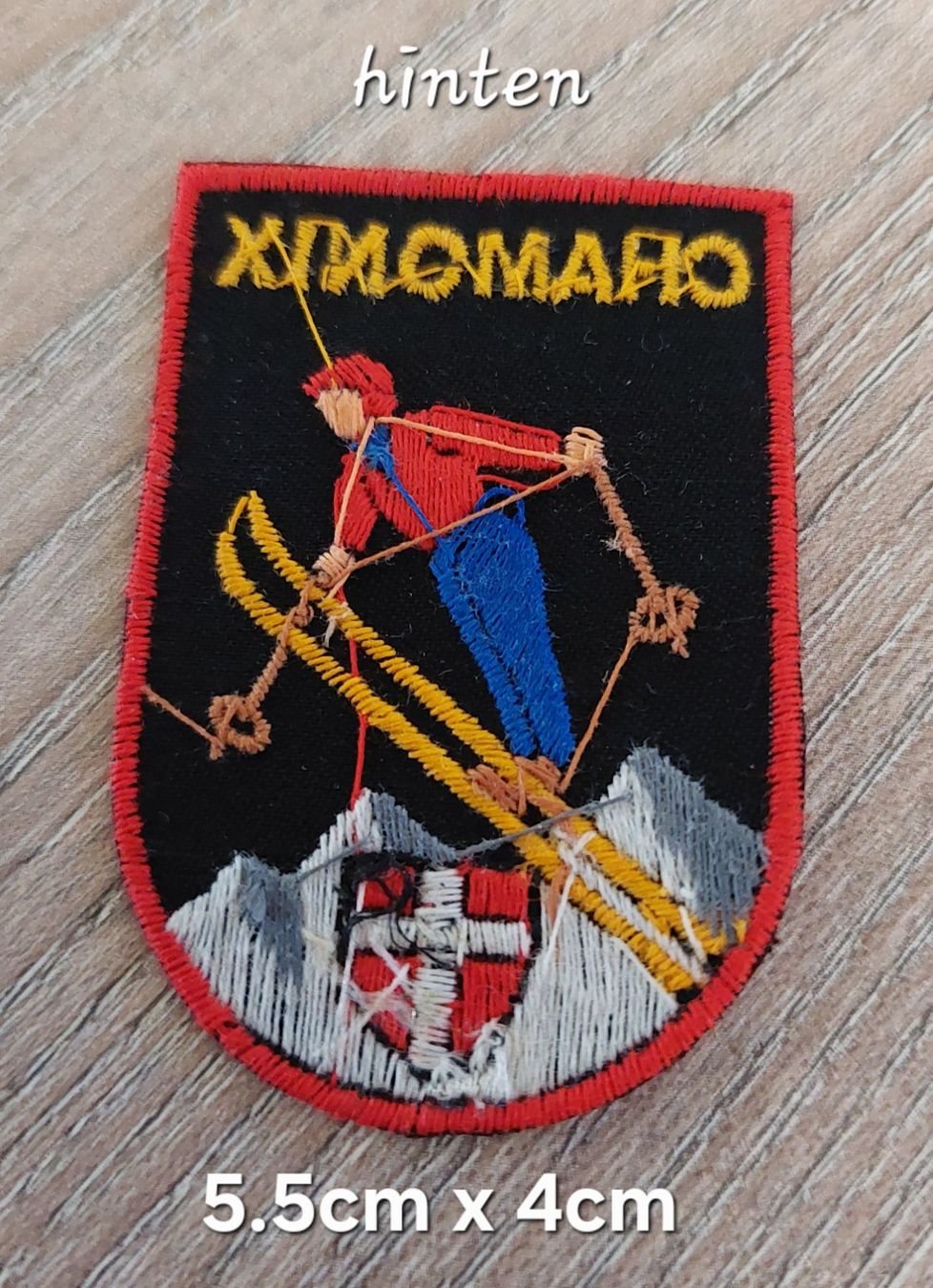 Toppe: Badge , Patch, Aufnäher CHAMONIX , Skifahrer (45) – Nuovo (secondo la descrizione) da Schwarzenbach SG venduto da Rigus 1
