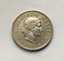 1884 5 Rappen vz+