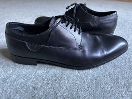 Emporio Armani shoes black leather men's size 43 used
