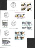 4 FDC Pro Juventute 1995 Serie Viererblöcke ET 28.11.1995