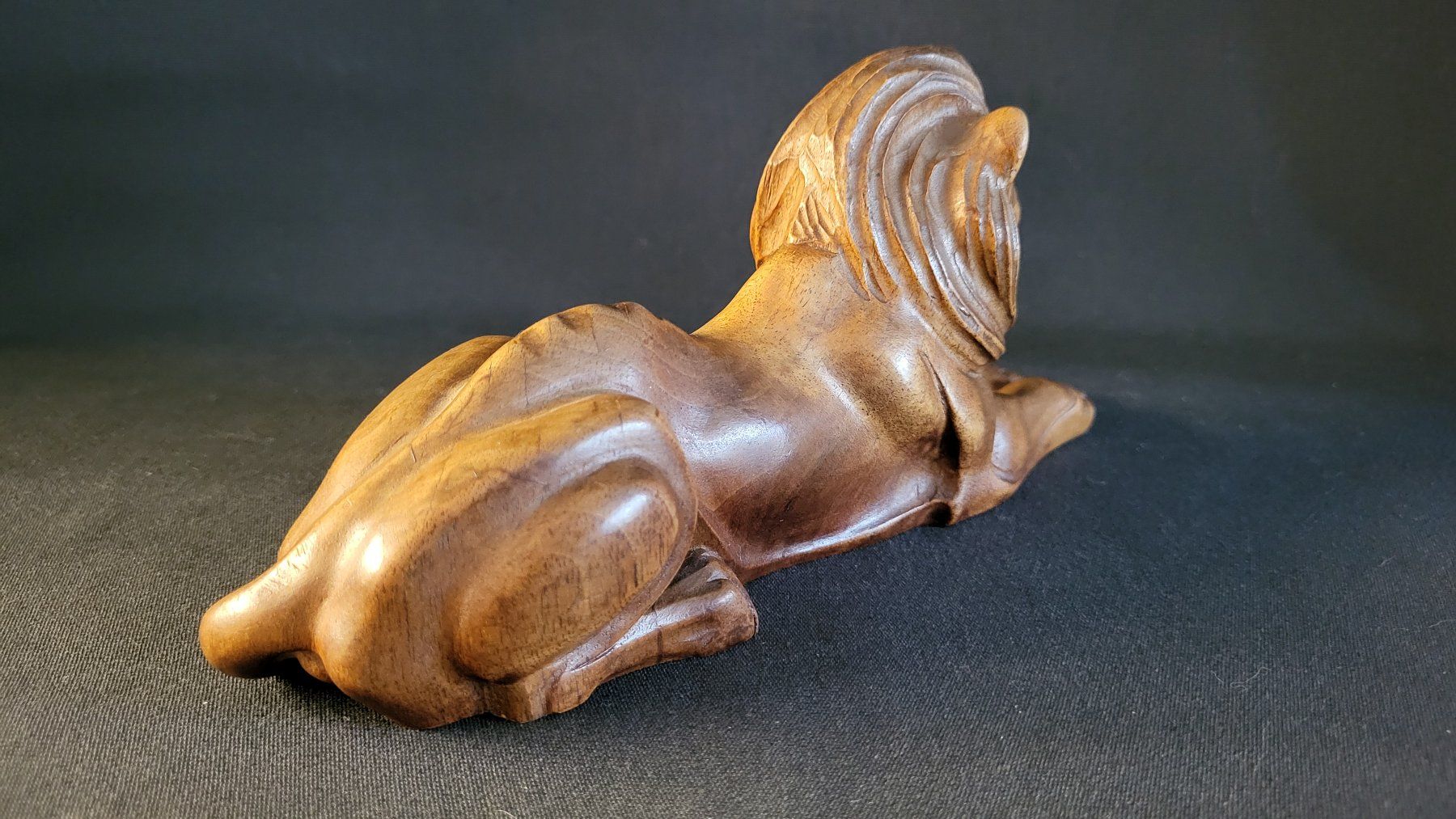 Statuette: Holz-Schnitzerei LÖWE – Usato da Basel venduto da spinne02 4
