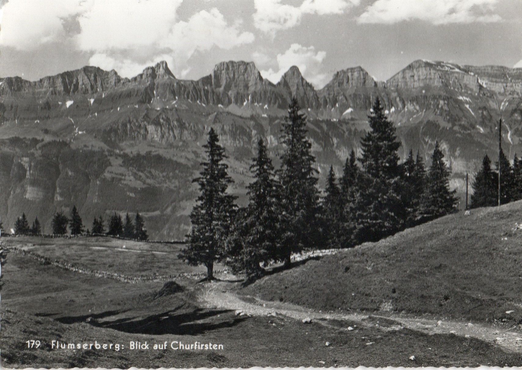 Cartoline postali: Flumserberg - Blick auf Churfirsten – Usato da Melano venduto da pisonsdro