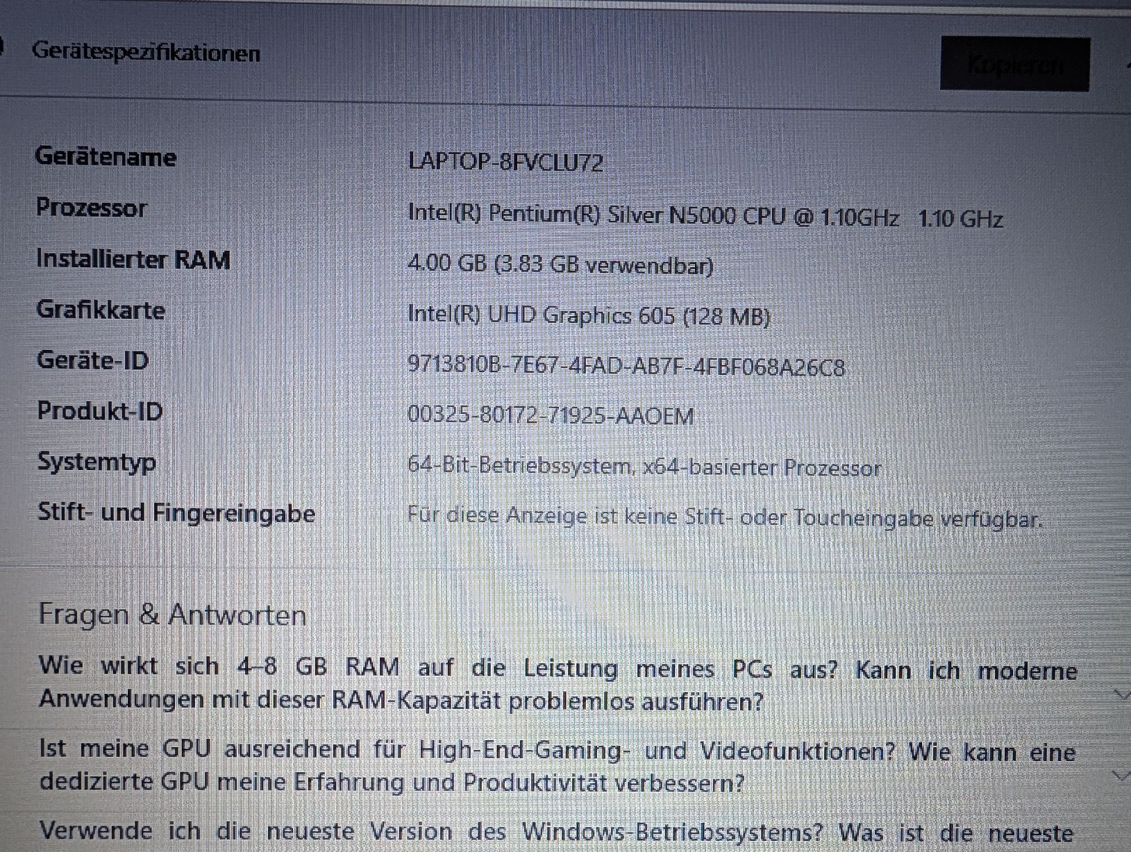 Hewlett Packard Notebook: HP Laptop 250 G6 Intel Pentium N5000 – Usato da Basel venduto da rubah 2