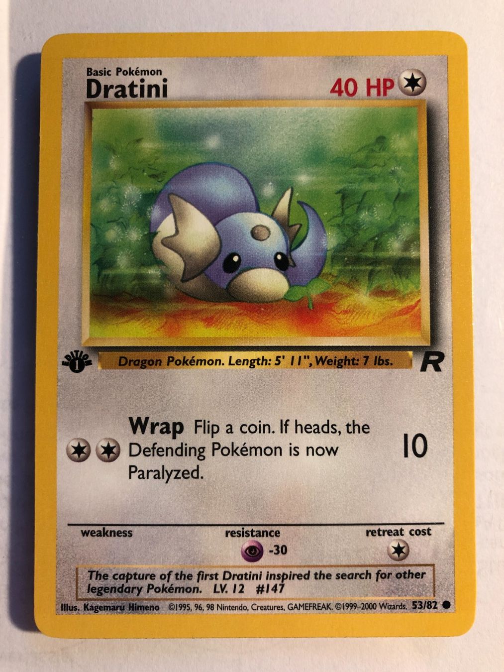 Sammelbilder & Trading cards: Dratini 1st Team Rocket - MINT - ab 1.- – Gebraucht aus Giubiasco von dan_pr8b
