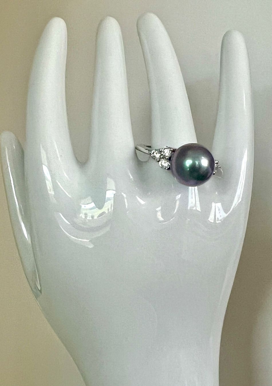 Ringe: TRAUM Silber Ring 925 - schillernde Echt Perle & Zirkonia – Gebraucht aus Ruswil von artbyhand 4