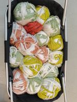 Wolle, Stricken, DIY, Herbstfarben, ohne Korb