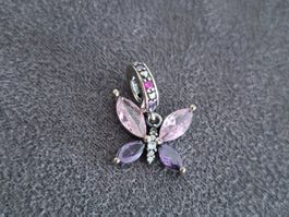 Silber Charm Schmetterling +Garantie