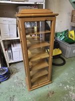 Vitrinen Schrank Holz Glas mit 5 Böden 
