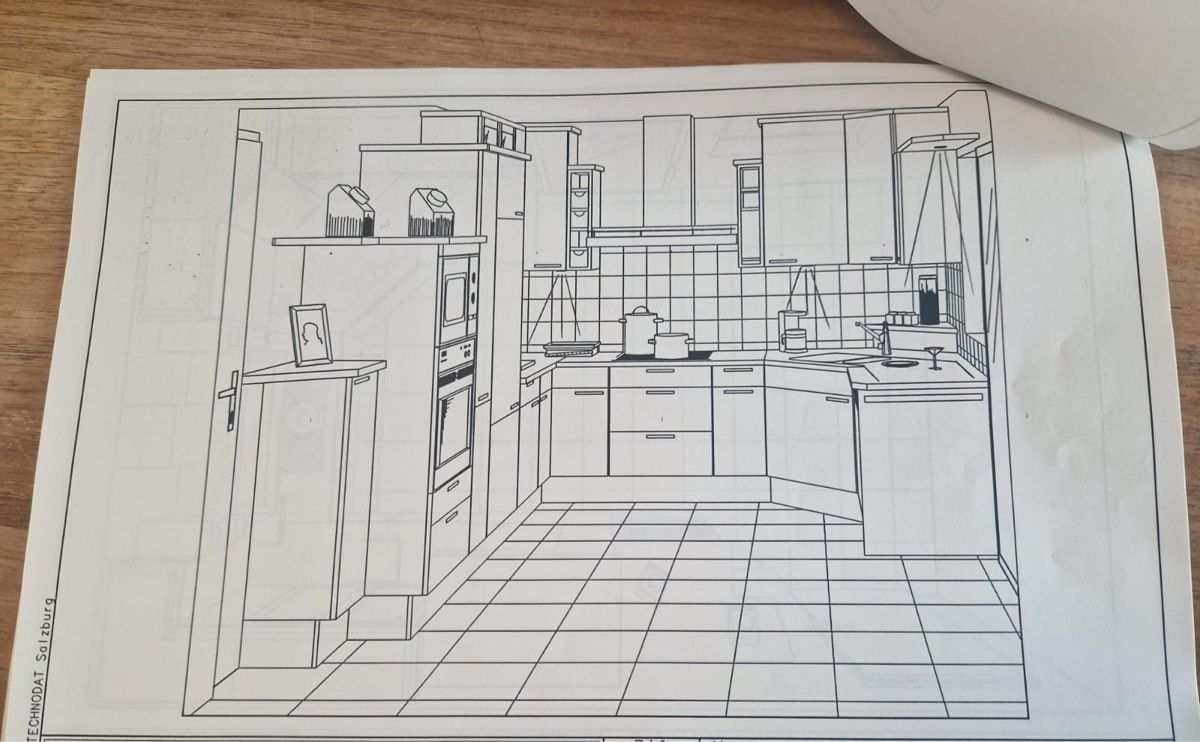 Cucine complete: Moderne Einbauküche mit Herdplatte & Geschirrspüler – Usato da Nebikon venduto da JL_Shop 1