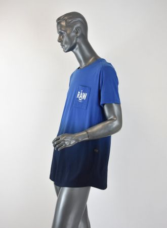 G-Star Herren T-Shirt Rundhals AVIHU /blau dunkelblau/Gr.L