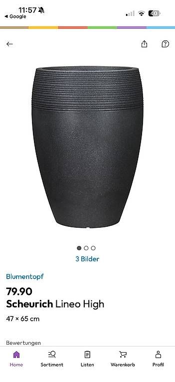 Pots de fleurs: Scheurich Lineo High – D'occasion à Boswil par Roman992 4