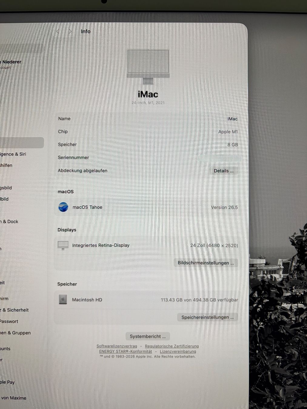 Apple PCs: iMac 24" M1 512GB SSD – Gebraucht aus Esslingen von MaximeNi 2