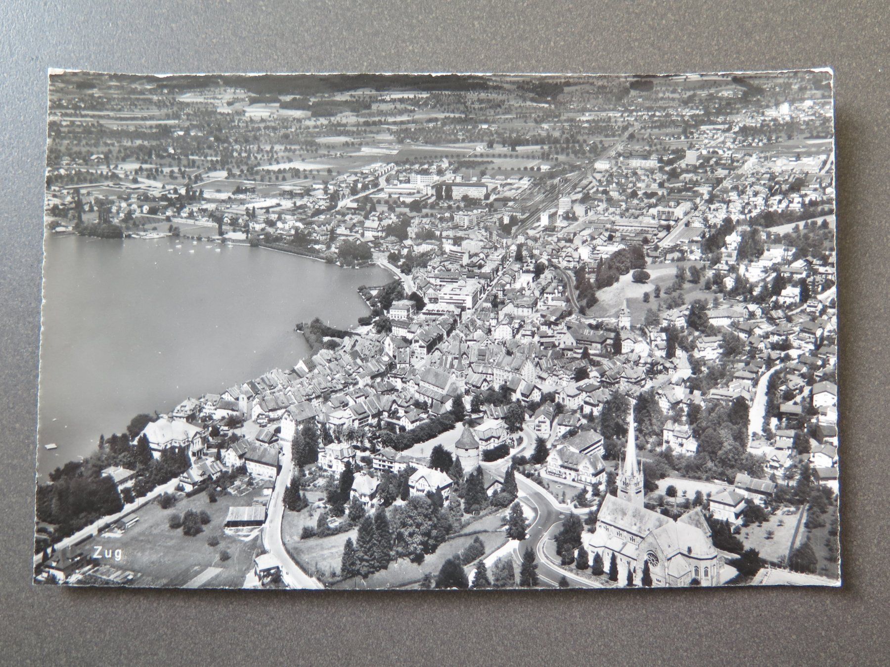 Cartoline postali: ZUG - FLUGAUFNAHME – Usato da Wittenbach venduto da lipasal