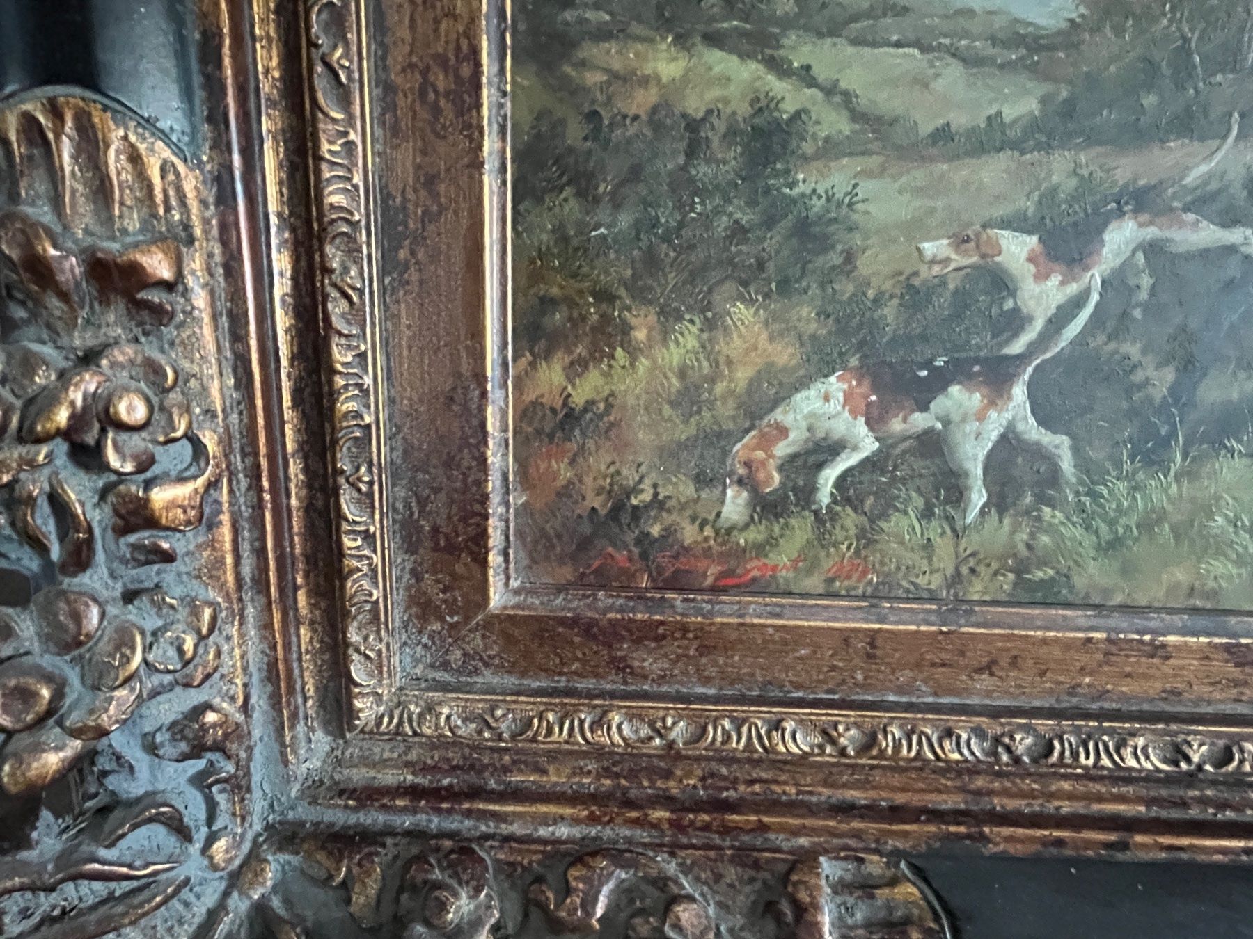 Dipinti: Francis Grant - Antikes Oelgemälde -  Reiter mit  Jagdhunden – Usato da Stetten AG venduto da Brissago25 3