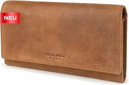 Berliner Bags Iris Vintage Leder-Geldbörse – Braun