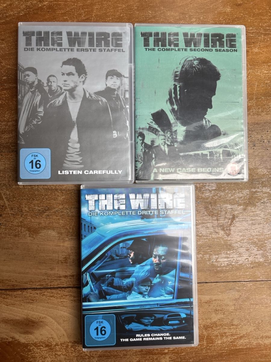Tutti i DVDs: The Wire Seasons 1-3 DVD – Usato da Bern venduto da nic_7mr6