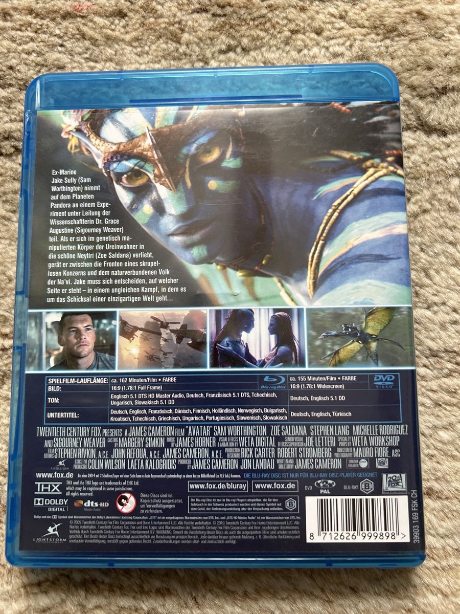 Alle DVDs: Avatar - Aufbruch nach Pandora Blu-ray – Gebraucht aus Wolfwil von Vessie 1