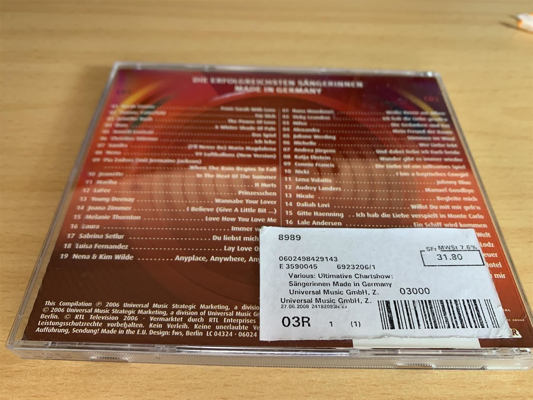 CD: Chart Show - Erfolgreichsten Säng - 2 CD – Usato da Rikon im Tösstal venduto da Alpenmutz 1