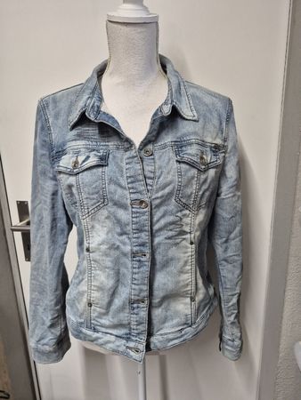 NILE Atelier Stretch Jeansjacke Gr.L, hellblau