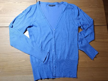 Königsblaue Strickjacke, Gr. 40