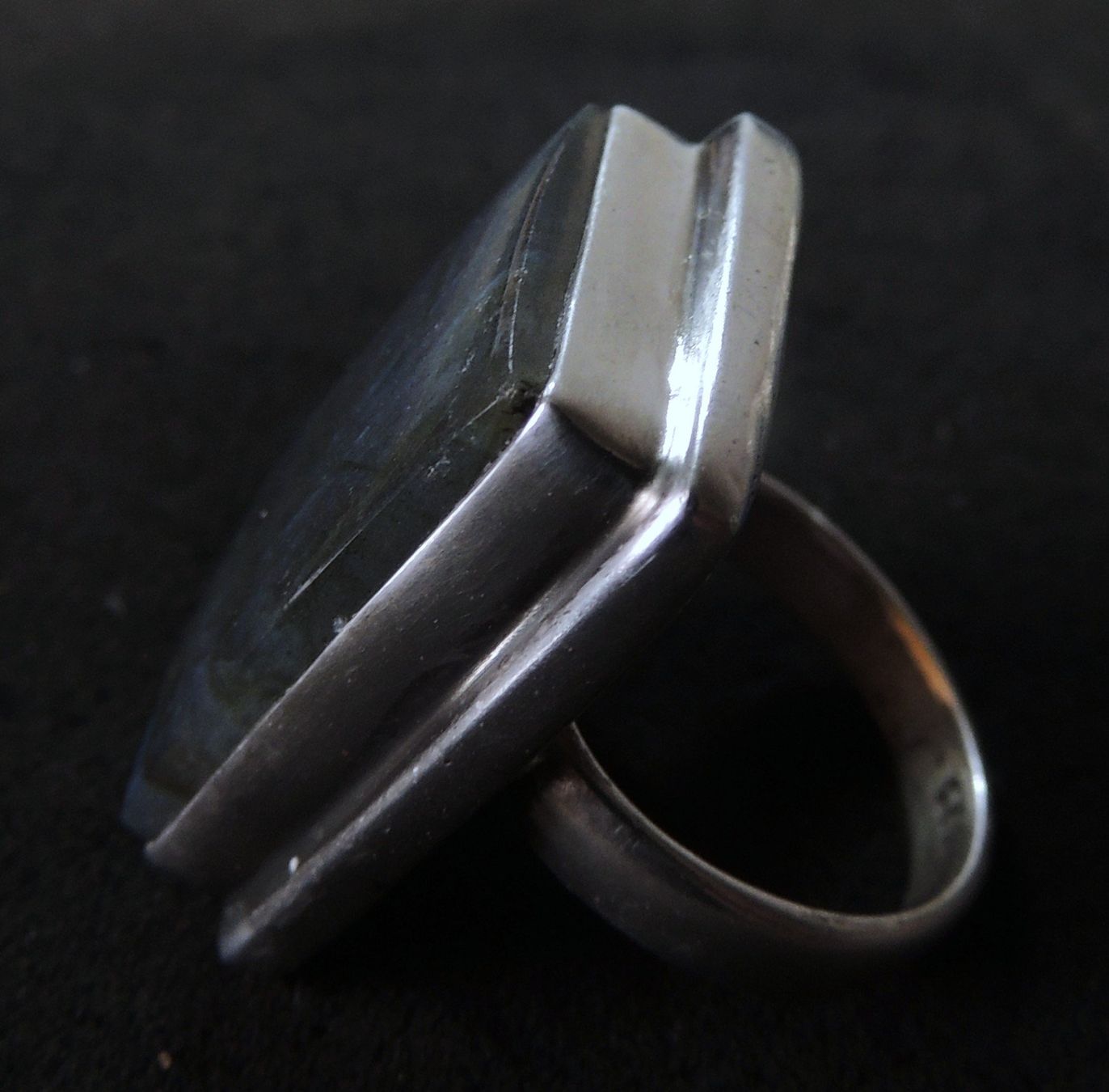 Anelli: Labradorit Silber 925 Fingerring Gr. 56 – Usato da Waldenburg venduto da schaller707 6