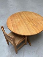 Vintage Design Massivholz Tisch im Stil Rainer Daumiller